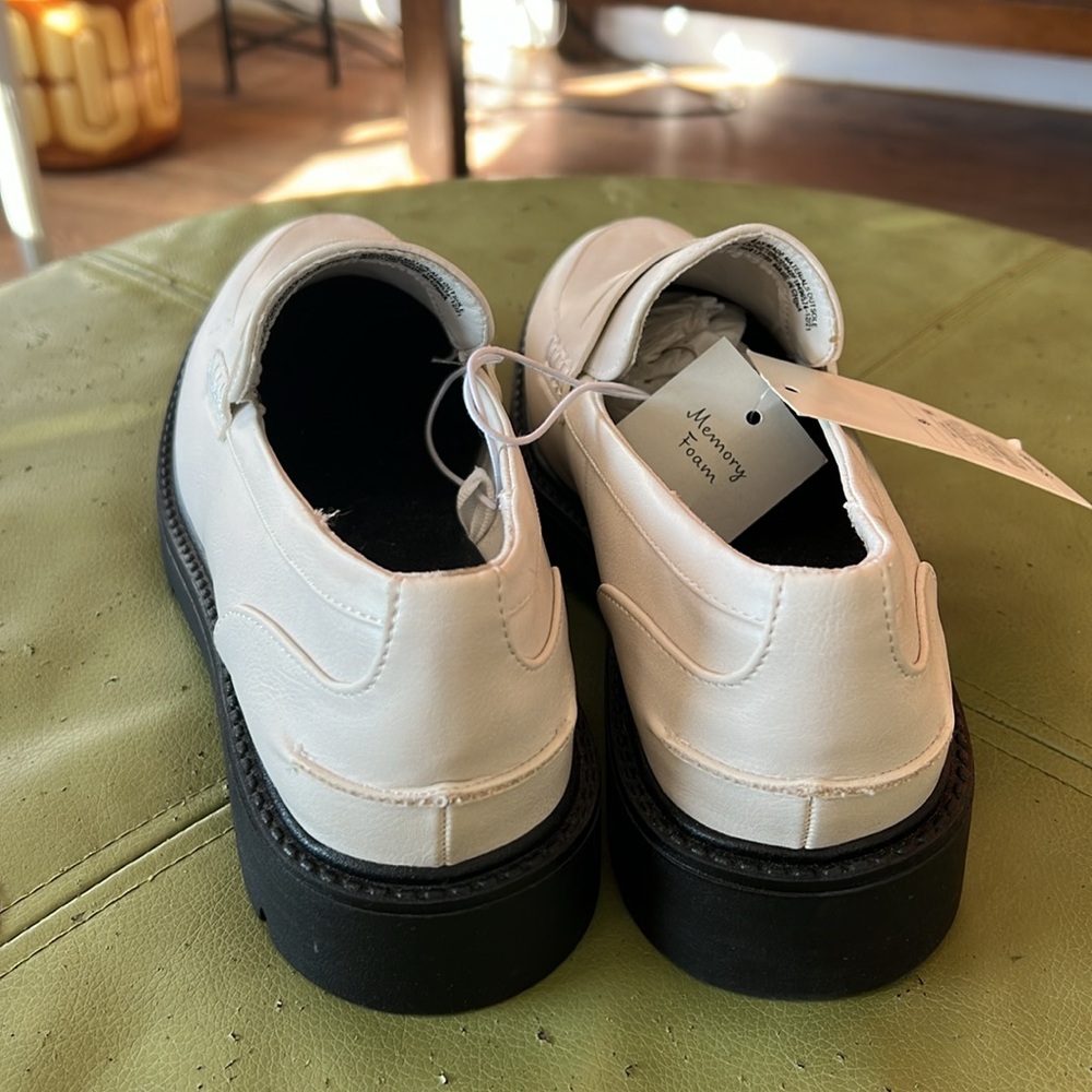 a new day White Leather Penny Loafers - Picture 5 of 5